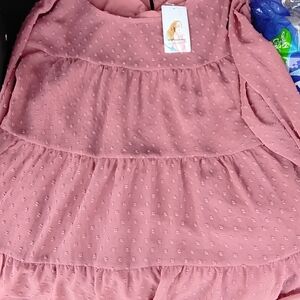 Pink Tiered Dress